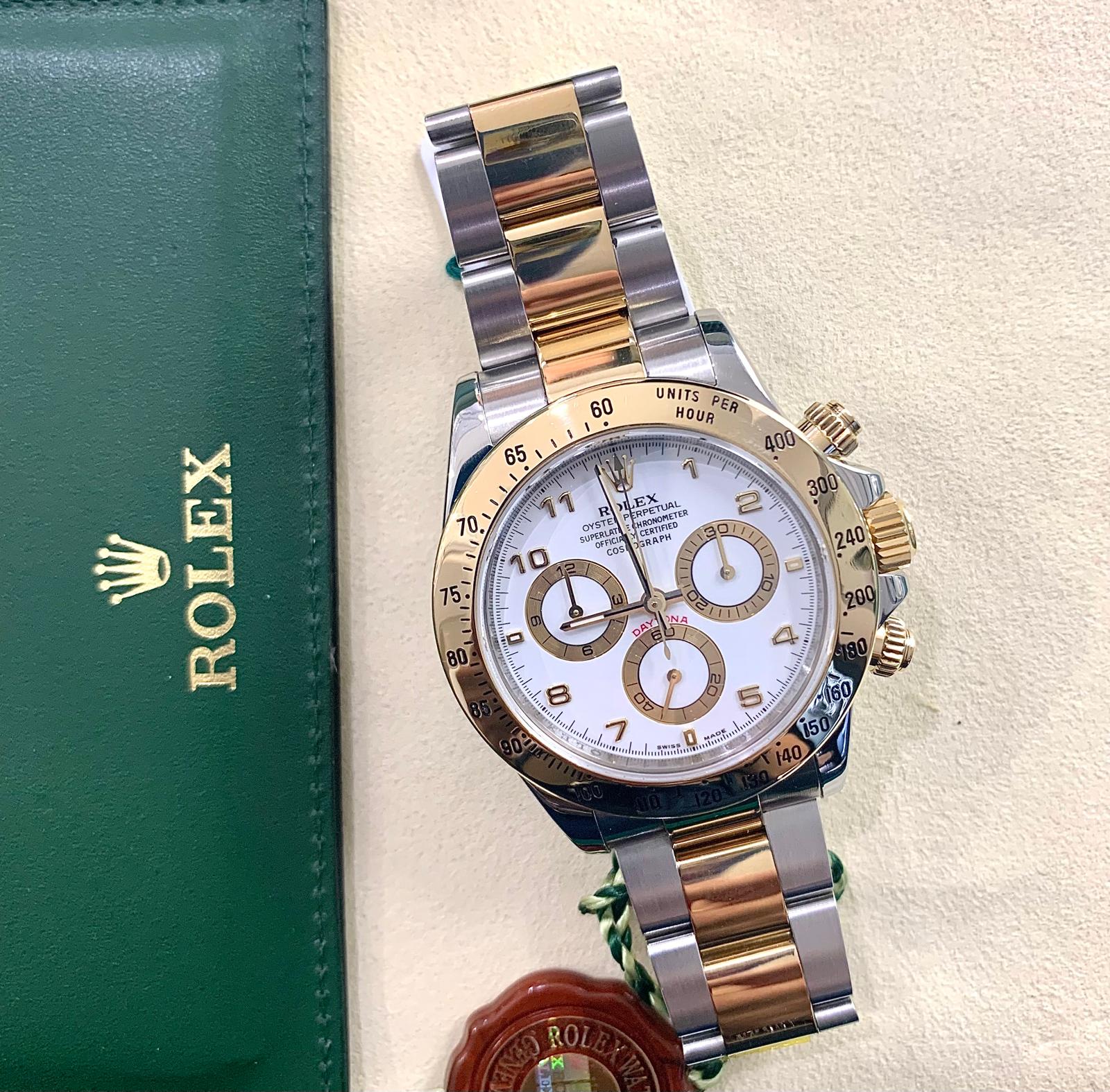 Rolex DAYTONA Bianco Acciaio/Oro